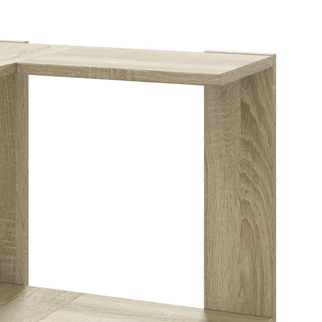 Corner Bookcase 5-Tier Sonoma Oak 50x50x179 cm Engineered Wood