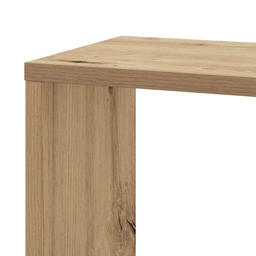 Wall Corner Shelf Artisian Oak 45x45x147 cm Engineered Wood
