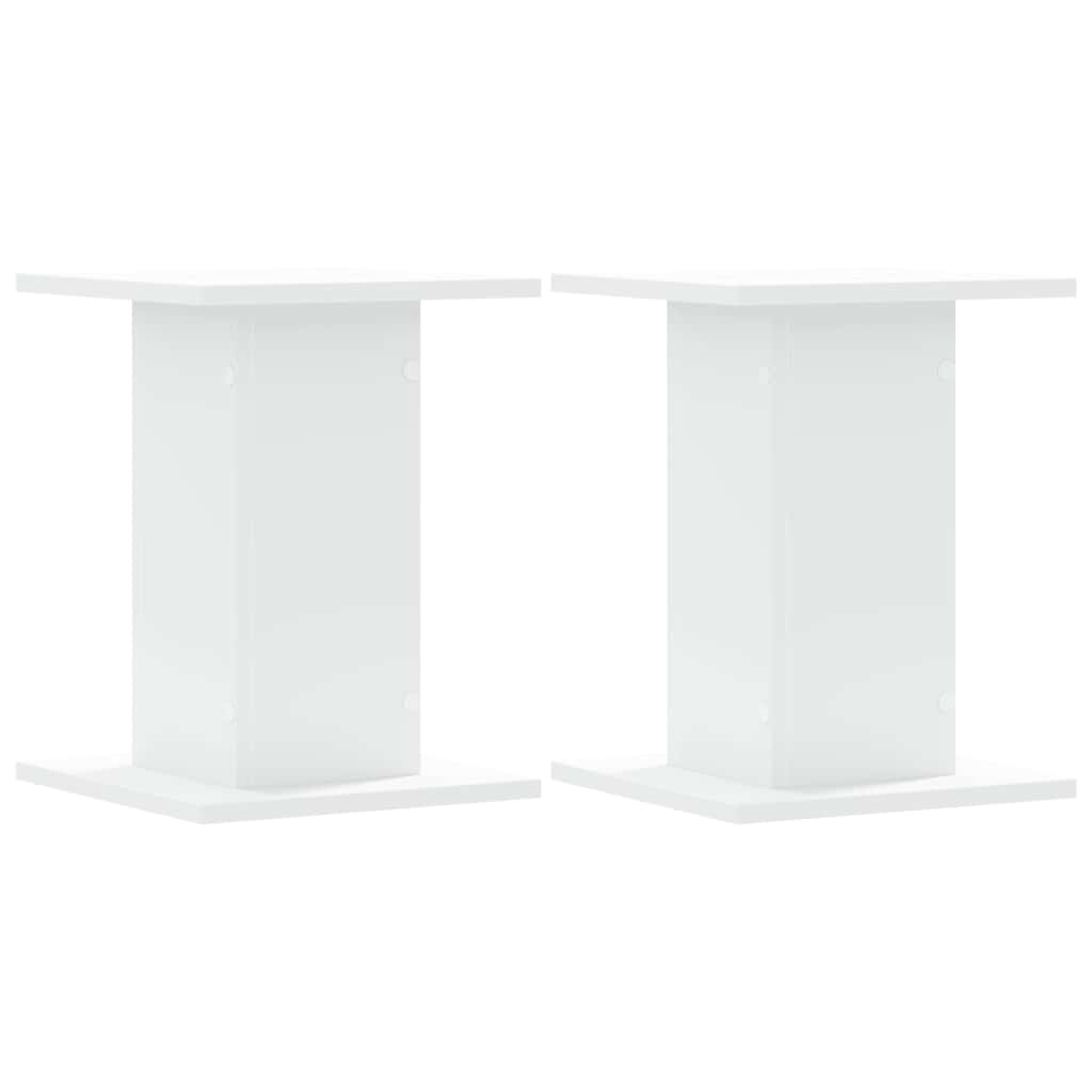 Speaker Stands 2 pcs White 30x30x40 cm Engineered Wood
