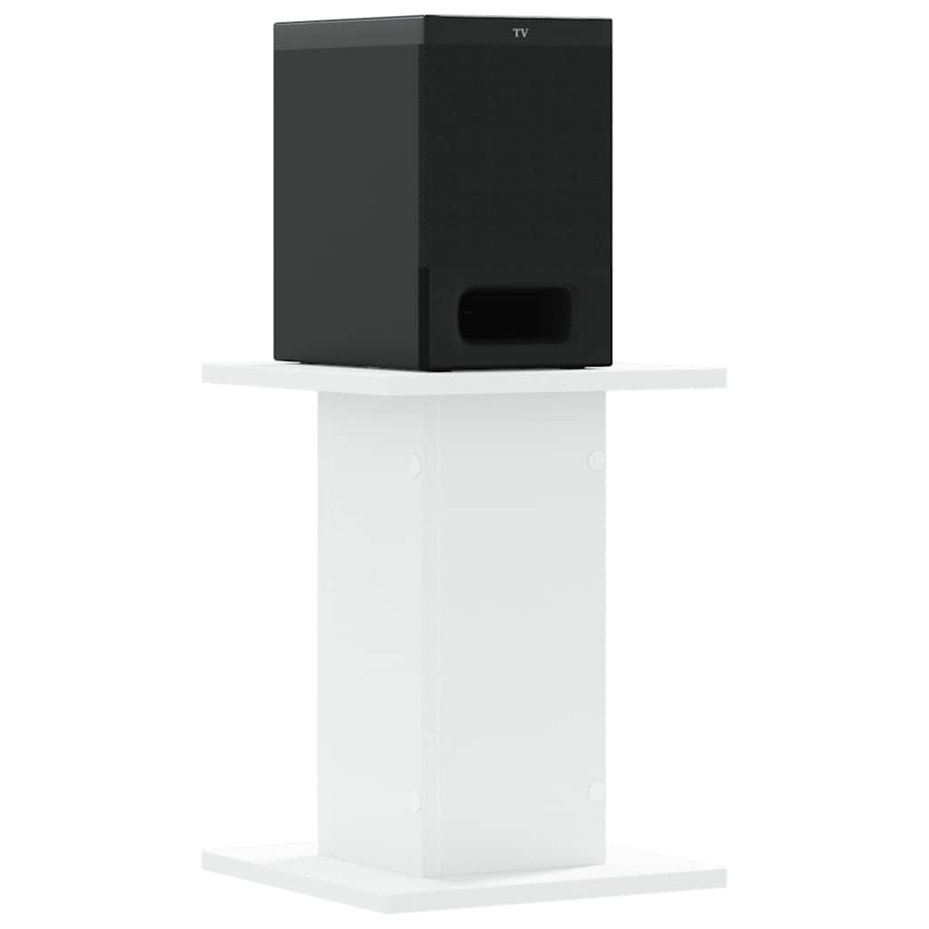 Speaker Stands 2 pcs White 30x30x40 cm Engineered Wood
