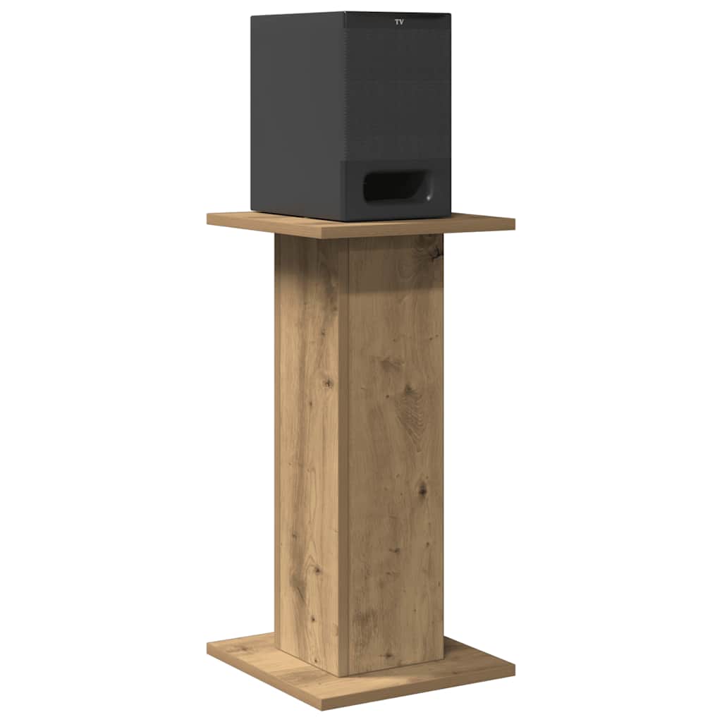 Speaker Stands 2 pcs Artisian Oak 30x30x60 cm Engineered Wood