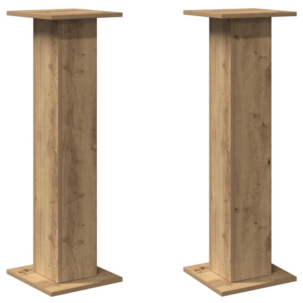 Speaker Stands 2 pcs Artisan Oak 30x30x95 cm Engineered Wood