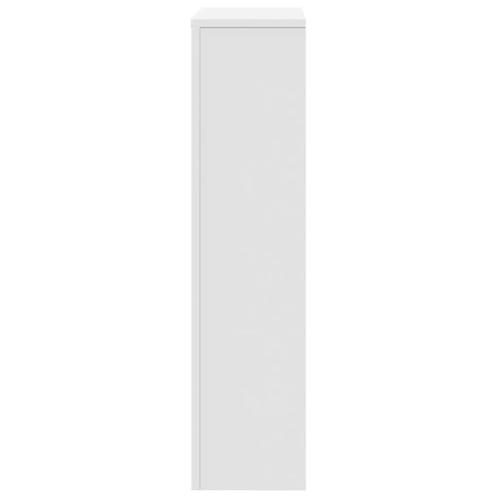 Radiator Cover White 104x20x82 cm Engineered Wood