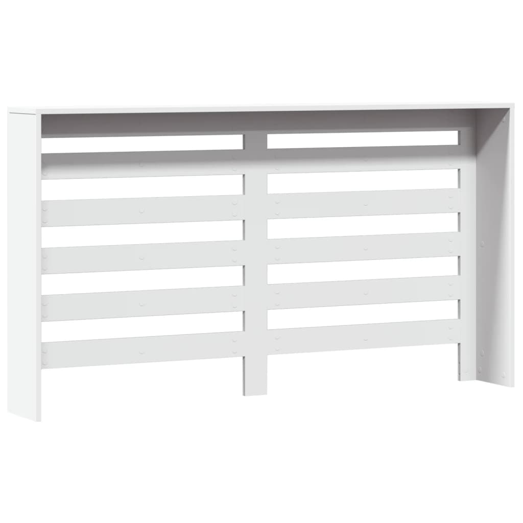Radiator Cover White 149x20x82 cm Engineered Wood