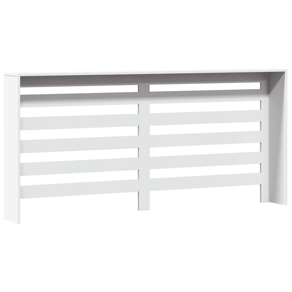 Radiator Cover White 175 x 20 x 82 cm Engineered Wood
