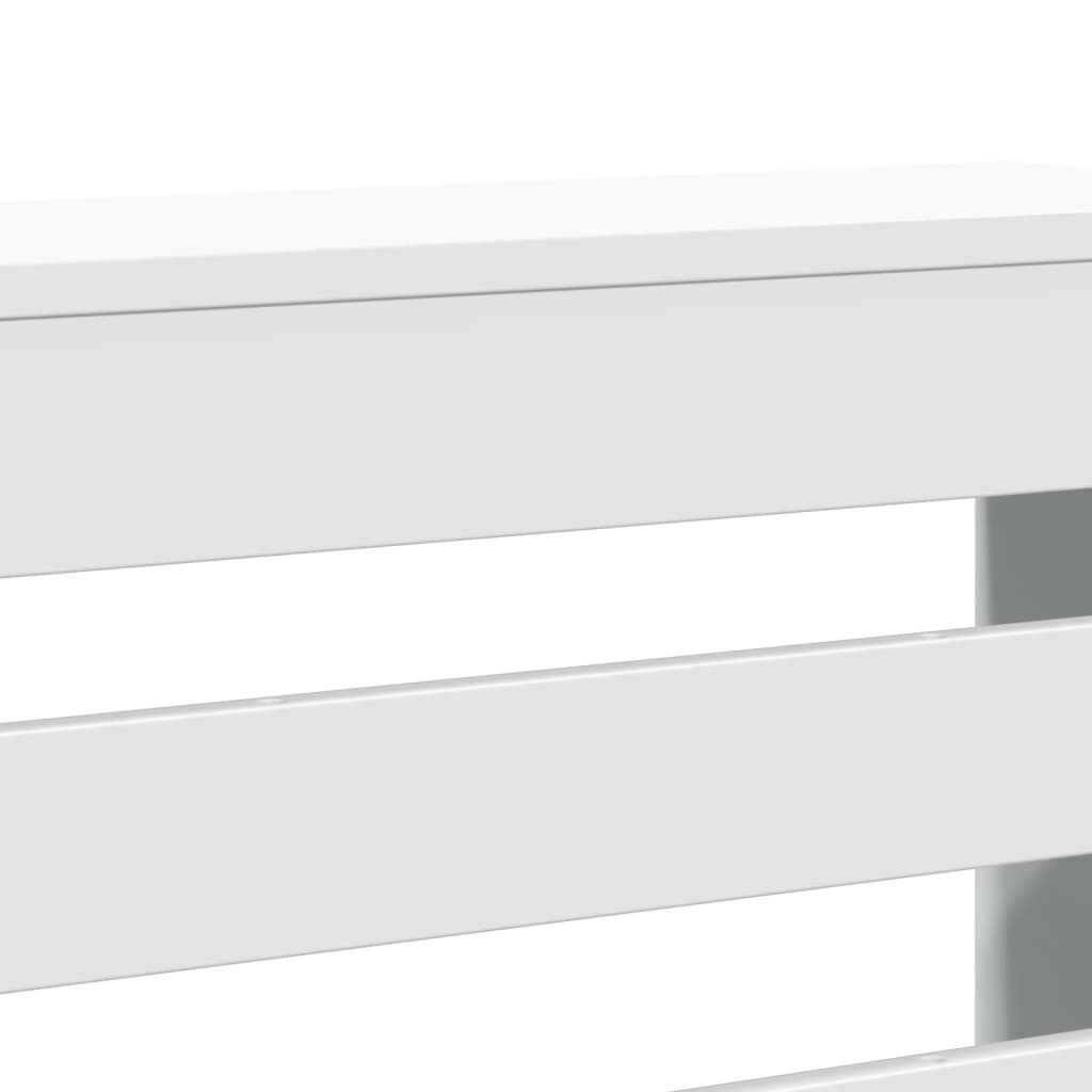 Radiator Cover White 175 x 20 x 82 cm Engineered Wood