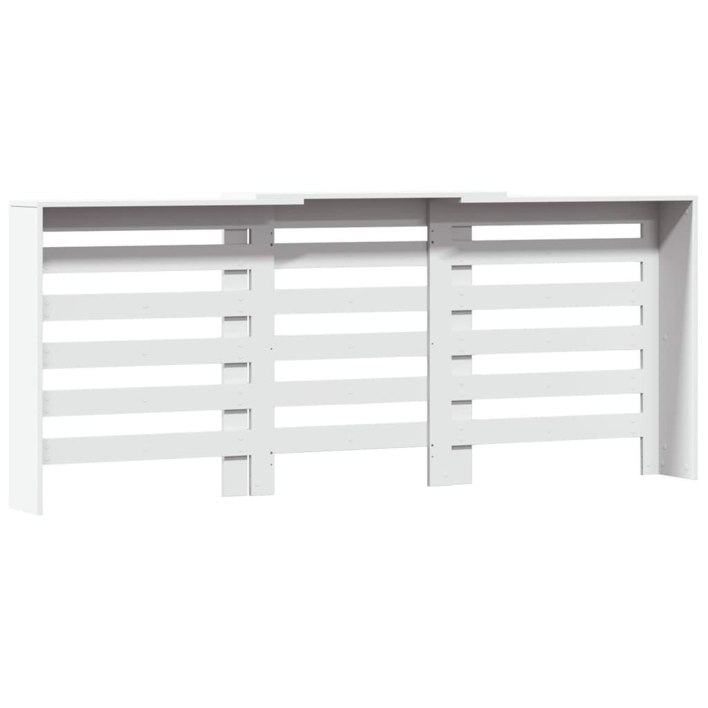 Radiator Cover White 205 x 21,5 x 83,5 cm Engineered Wood