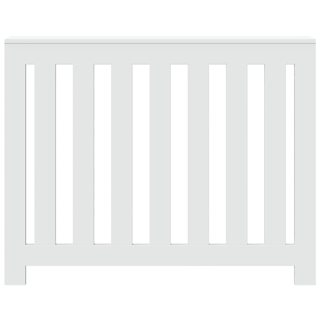 Radiator Cover White 104 x 20 x 82 cm Engineered Wood