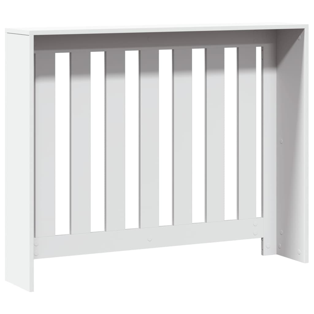 Radiator Cover White 104 x 20 x 82 cm Engineered Wood