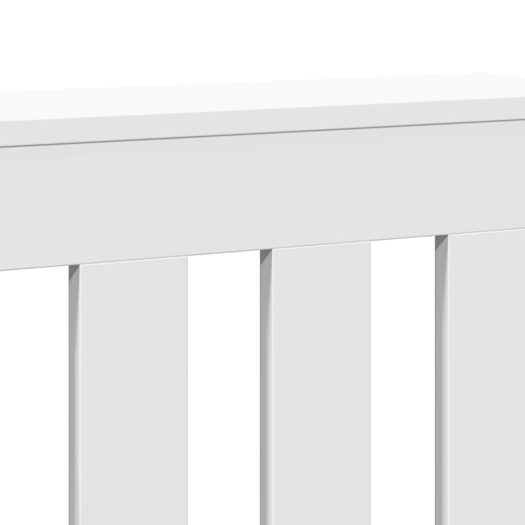 Radiator Cover White 104 x 20 x 82 cm Engineered Wood