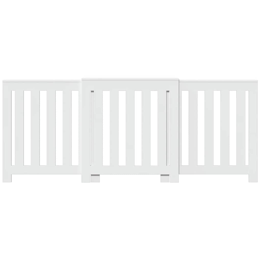 Radiator Cover White 205 x 21,5 x 83,5 cm Engineered Wood