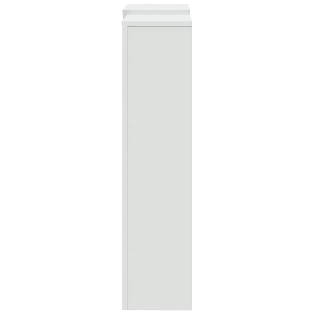 Radiator Cover White 205x21.5x83.5 cm Engineered Wood
