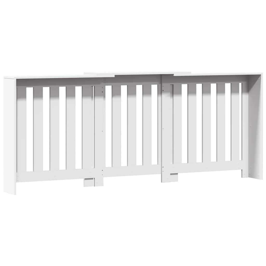 Radiator Cover White 205 x 21,5 x 83,5 cm Engineered Wood