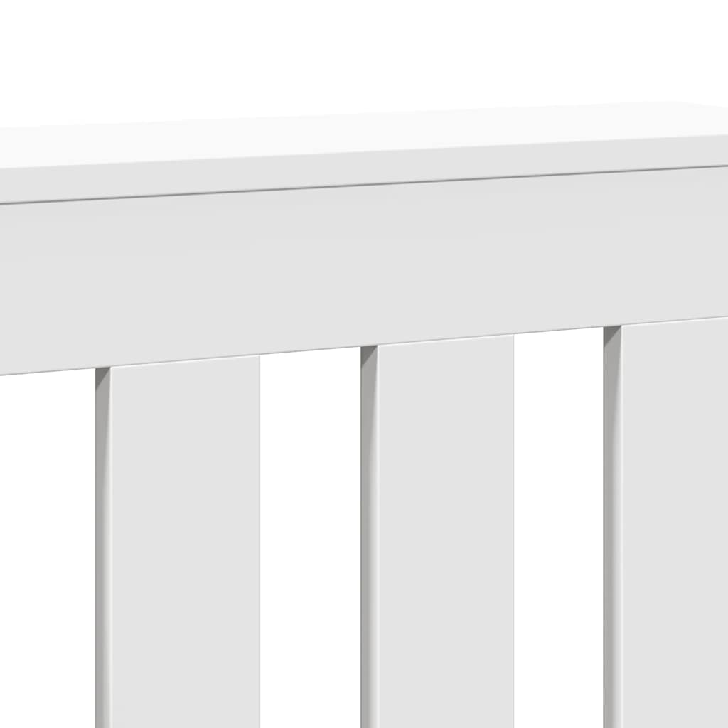 Radiator Cover White 205x21.5x83.5 cm Engineered Wood