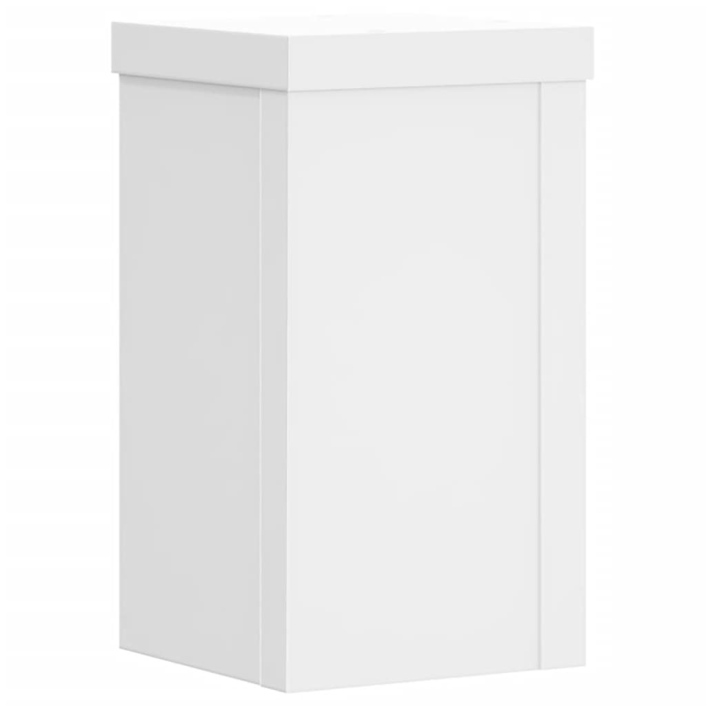 Plant Stand 2 pcs White 10 x 10 x 18 cm Engineered Wood