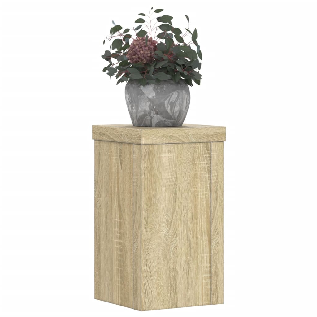 Plant Stand 2 pcs Sonoma Oak 10 x 10 x 18 cm Engineered Wood