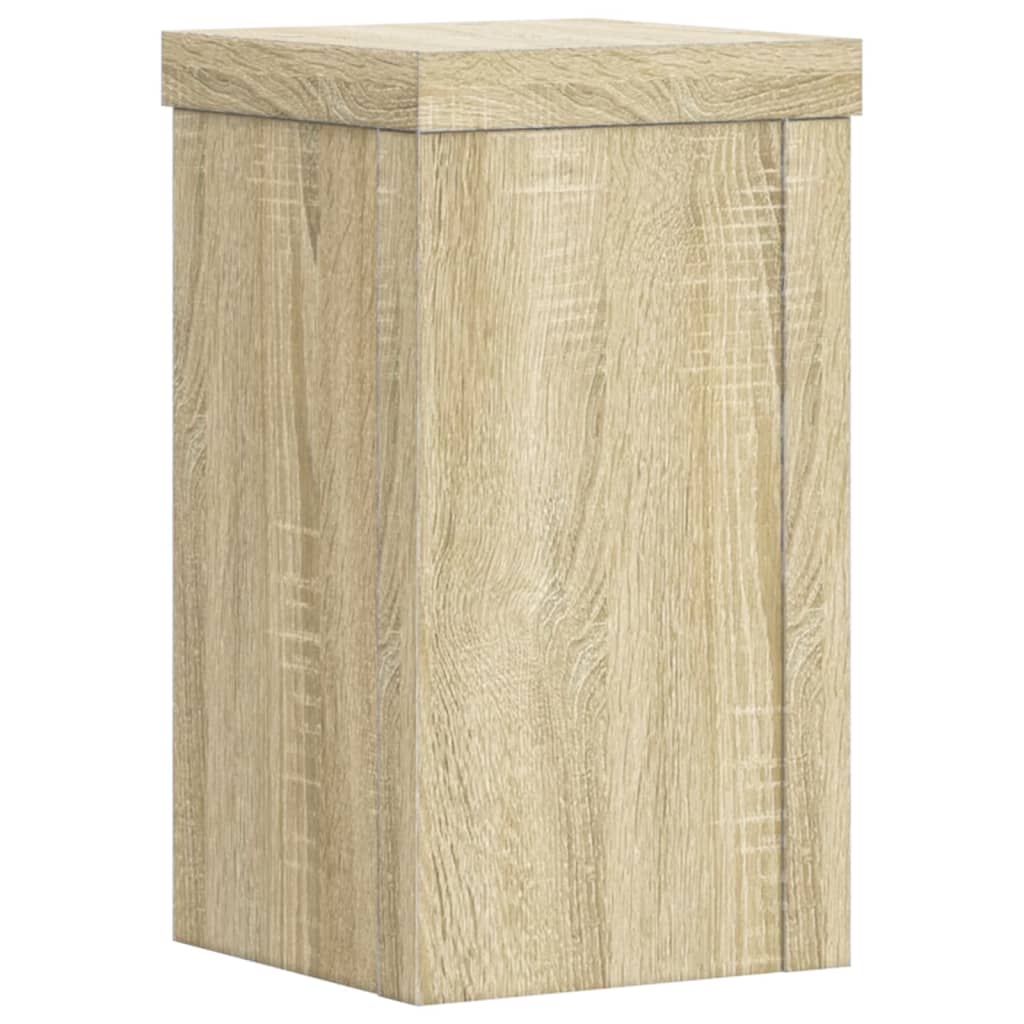 Plant Stand 2 pcs Sonoma Oak 10 x 10 x 18 cm Engineered Wood