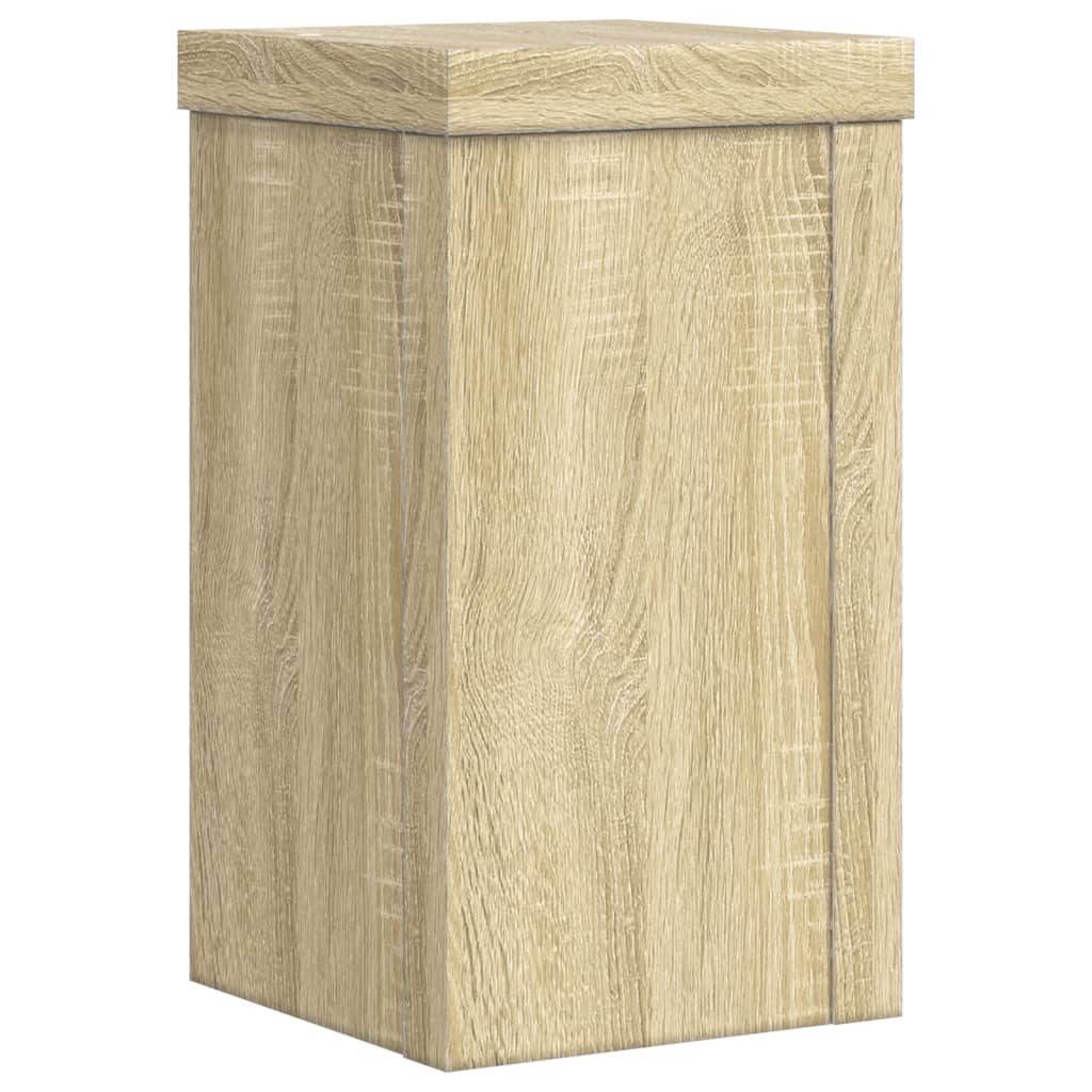 Plant Stand 2 pcs Sonoma Oak 10 x 10 x 18 cm Engineered Wood