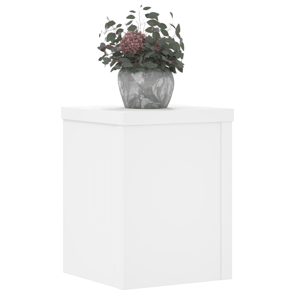Plant Stand 2 pcs White 15 x 15 x 20 cm Engineered Wood