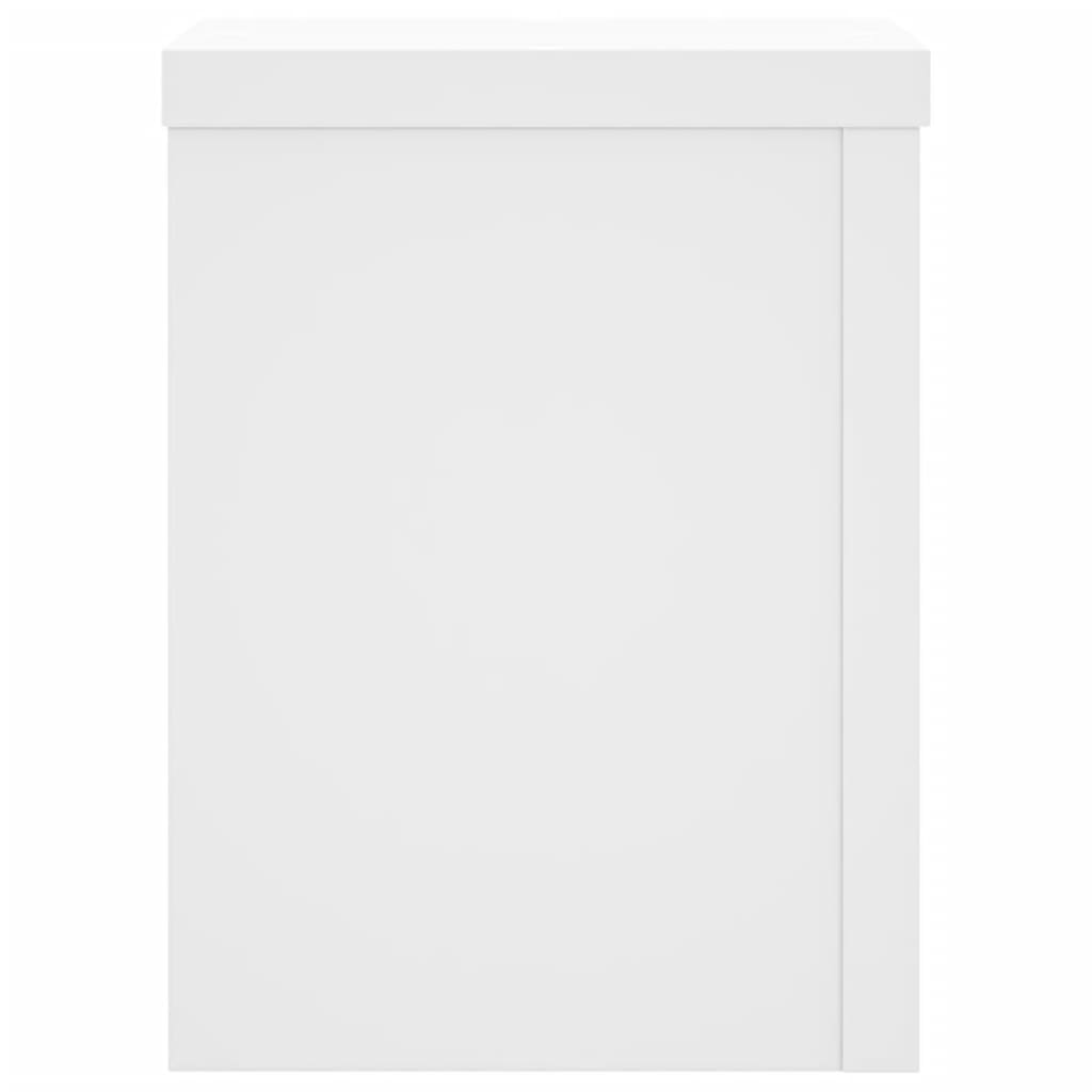 Plant Stand 2 pcs White 15 x 15 x 20 cm Engineered Wood