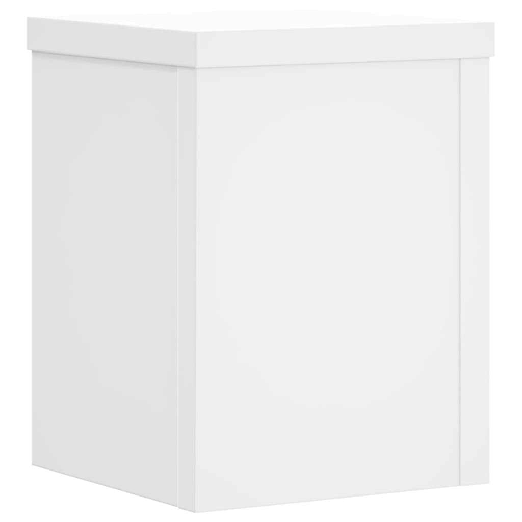 Plant Stand 2 pcs White 15 x 15 x 20 cm Engineered Wood