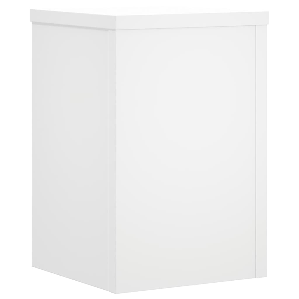 Plant Stand 2 pcs White 20 x 20 x 30 cm Engineered Wood
