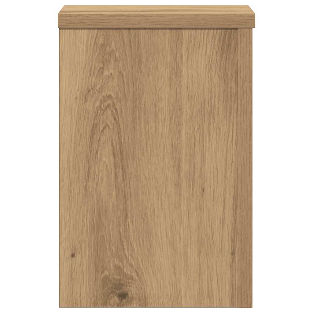 Plant Stands 2 pcs Artisan Oak 20x20x30 cm Engineered Wood