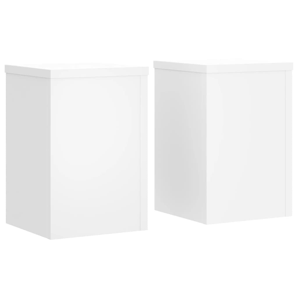 Plant Stand 2 pcs White 25 x 25 x 35 cm Engineered Wood