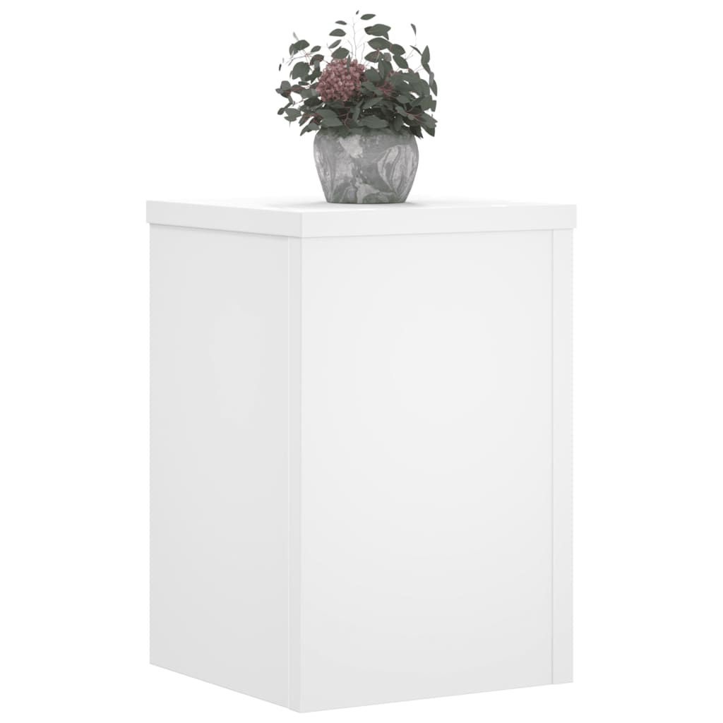Plant Stand 2 pcs White 25 x 25 x 35 cm Engineered Wood