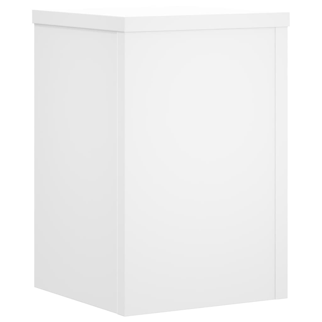 Plant Stand 2 pcs White 25 x 25 x 35 cm Engineered Wood