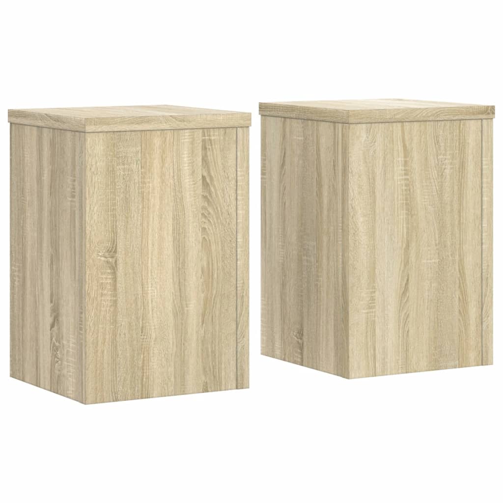 Plant Stand 2 pcs Sonoma Oak 25 x 25 x 35 cm Engineered Wood