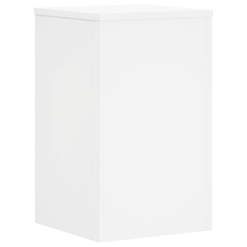 Plant Stand 2 pcs White 30 x 30 x 50 cm Engineered Wood