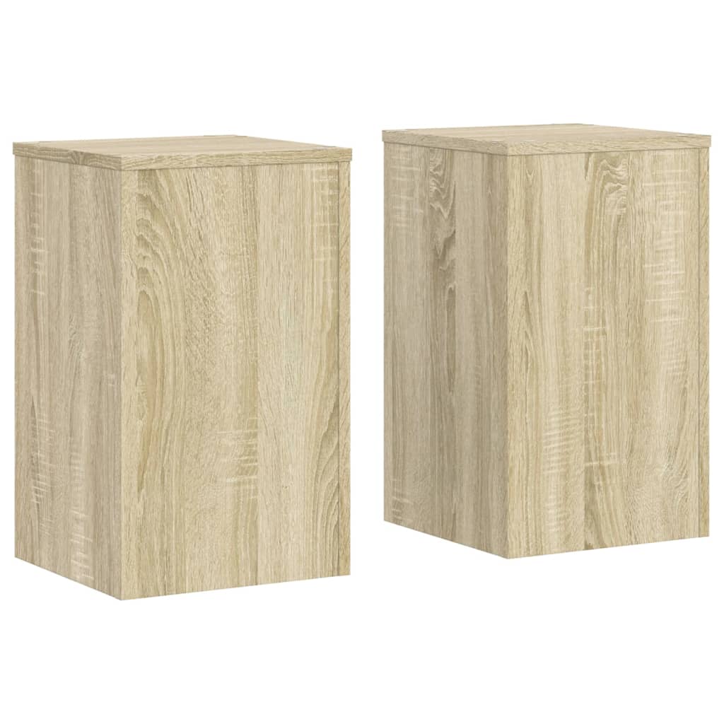 Plant Stands 2 pcs Sonoma Oak 30x30x50 cm Engineered Wood