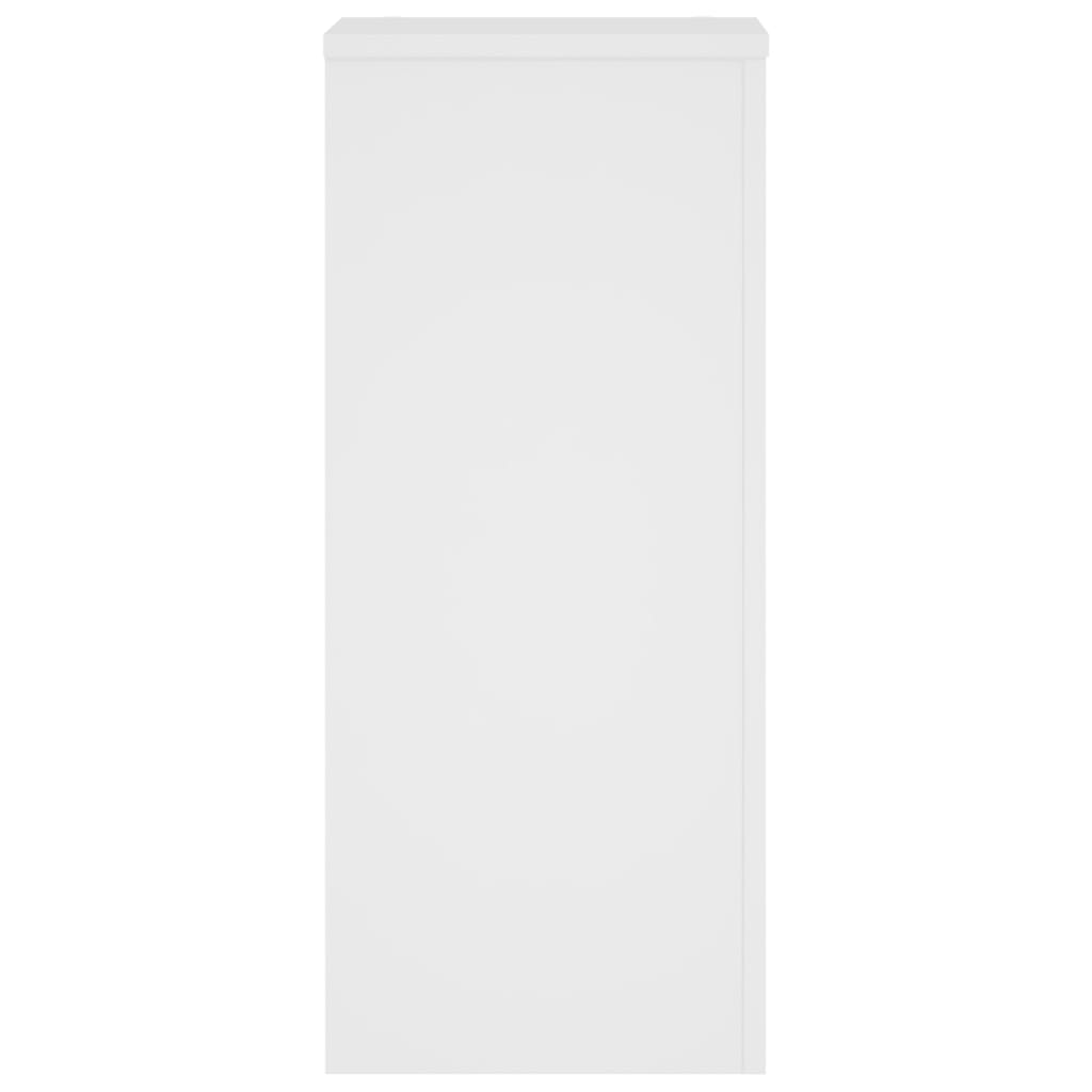 Plant Stands 2 pcs White 30x30x70 cm Engineered Wood
