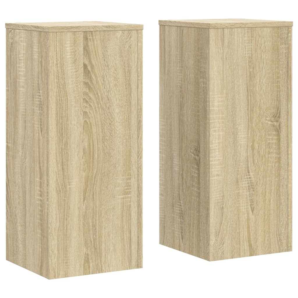 Plant Stand 2 pcs Sonoma Oak 30 x 30 x 70 cm Engineered Wood