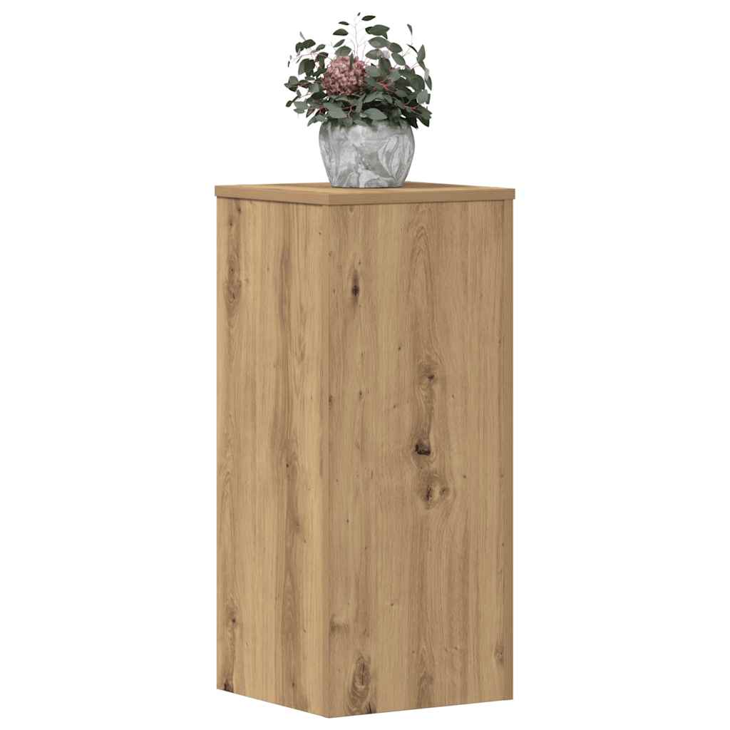 Plant Stand 2 pcs Oak 30 x 30 x 70 cm Engineered Wood