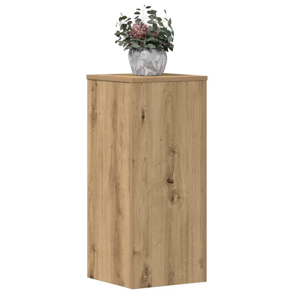 Plant Stand 2 pcs Oak 30 x 30 x 70 cm Engineered Wood