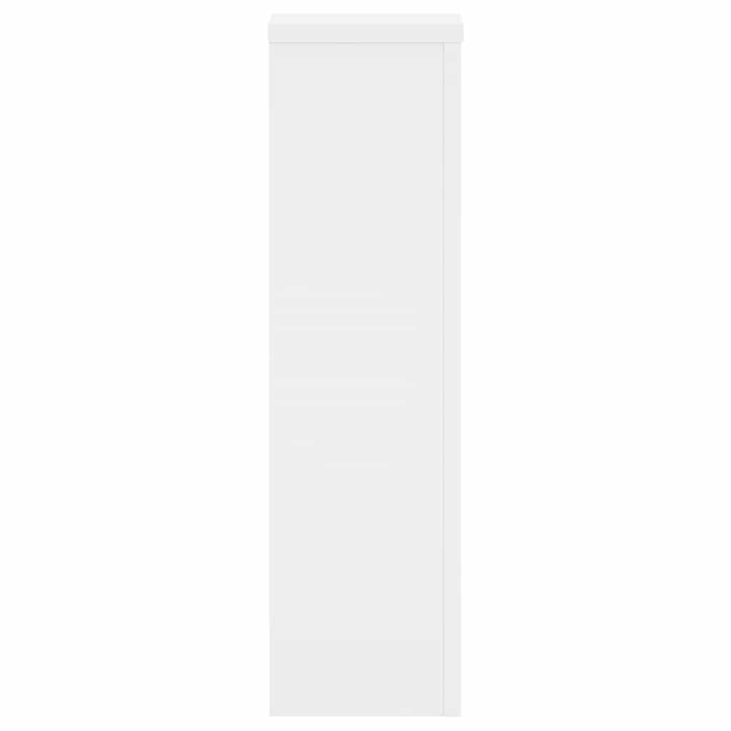 Plant Stand 2 pcs White 17 x 17 x 60 cm Engineered Wood