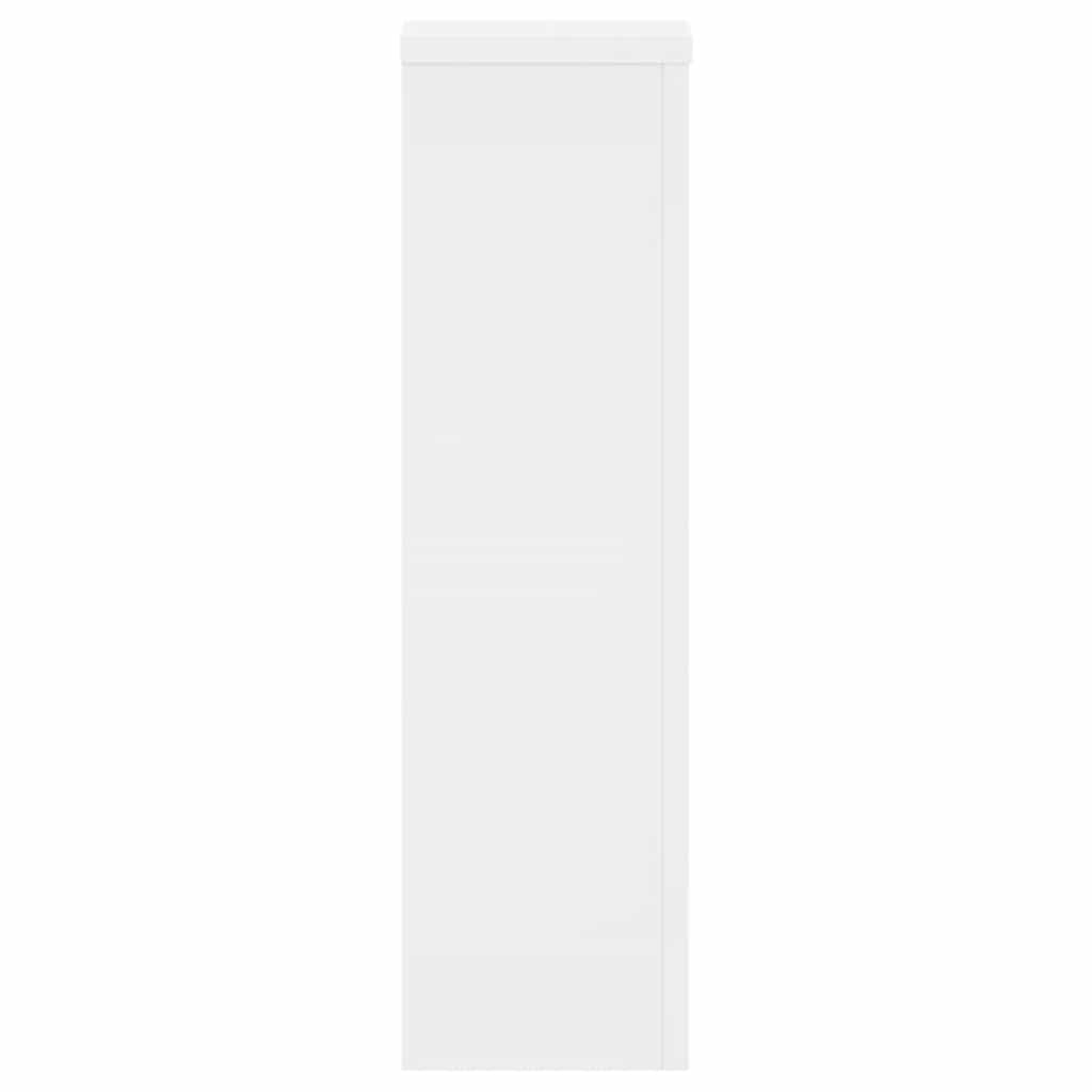 Plant Stands 2 pcs White 17x17x60 cm Engineered Wood