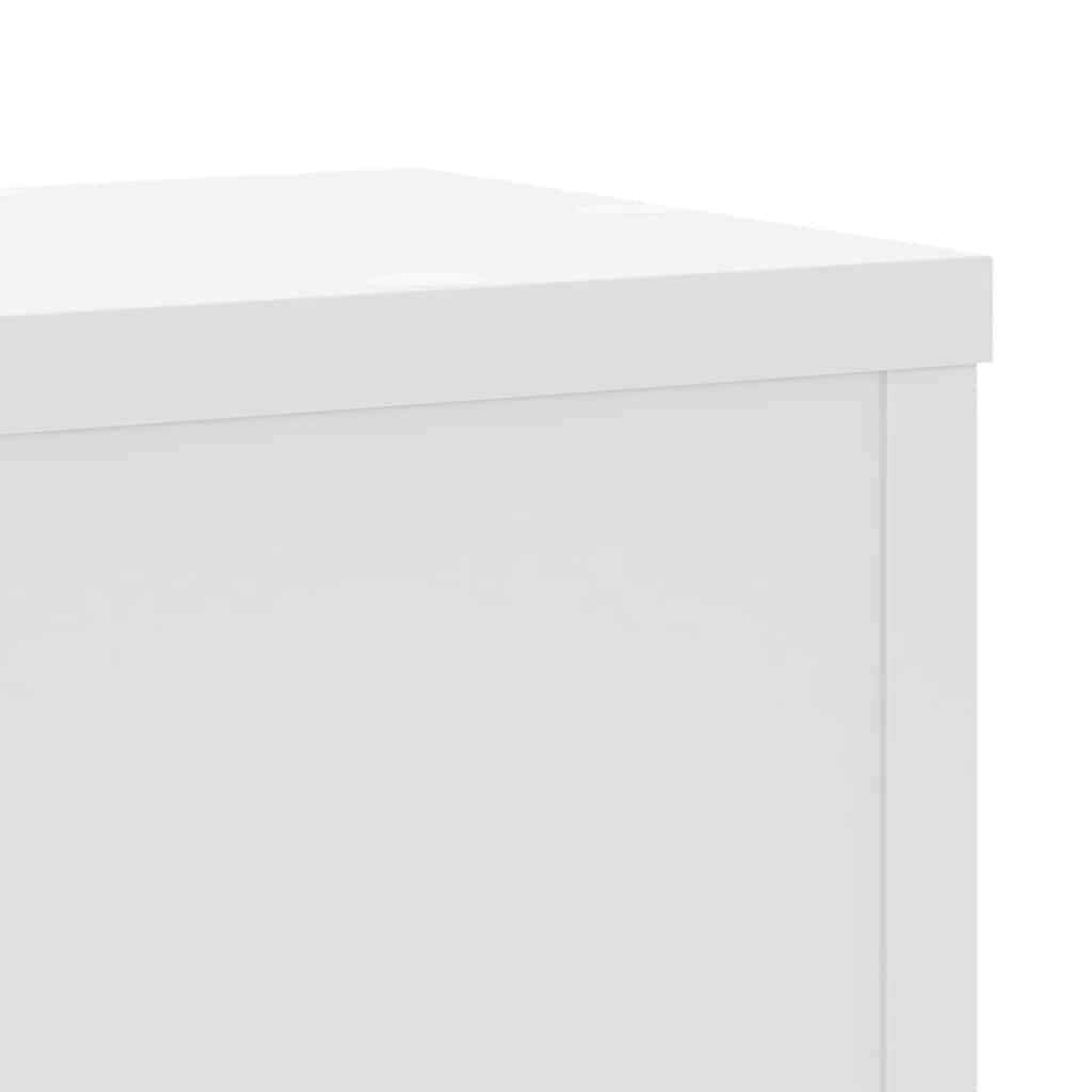 Plant Stands 2 pcs White 17x17x60 cm Engineered Wood