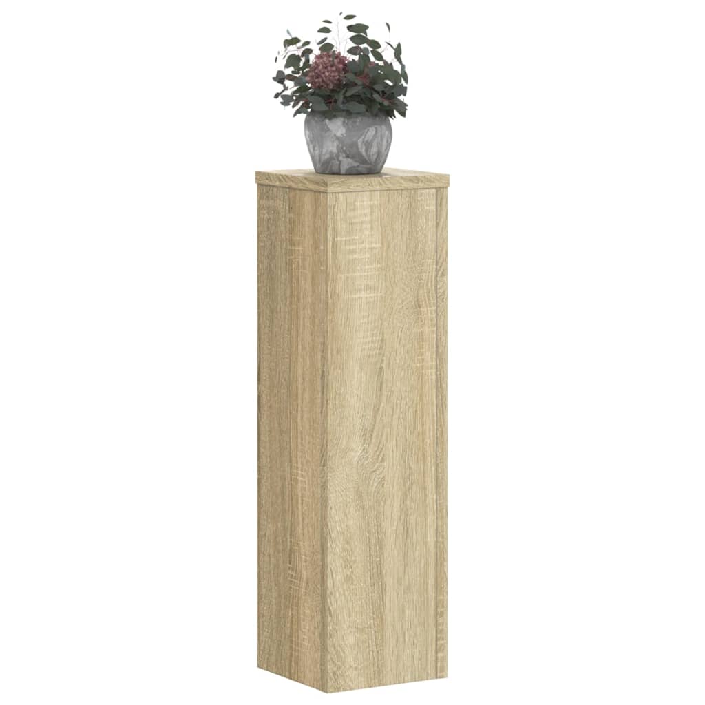 Plant Stands 2 pcs Sonoma Oak 17x17x60 cm Engineered Wood