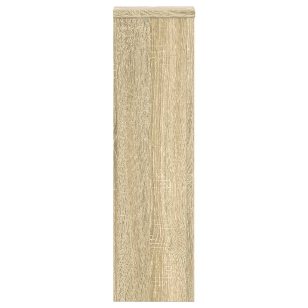 Plant Stand 2 pcs Sonoma Oak 17 x 17 x 60 cm Engineered Wood
