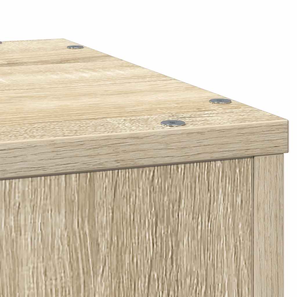 Plant Stand Sonoma Oak 33x33x100 cm Engineered Wood