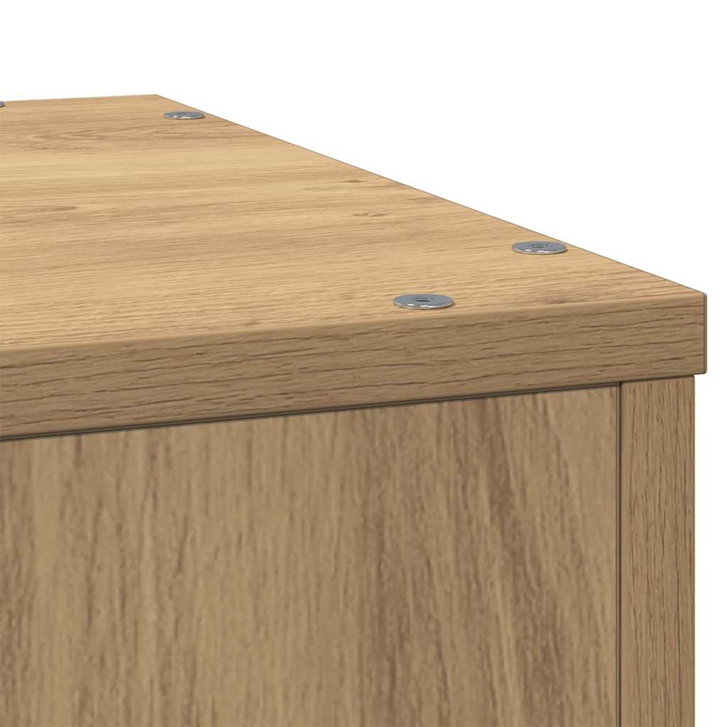 Plant Stand Artisan Oak 33x33x100 cm Engineered Wood