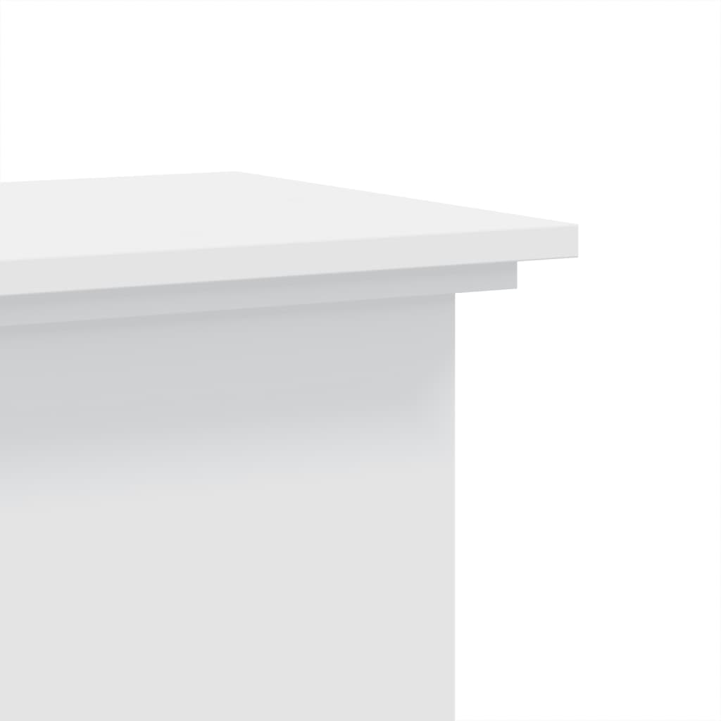 Plant Stand White 33 x 33 x 80 cm Engineered wood