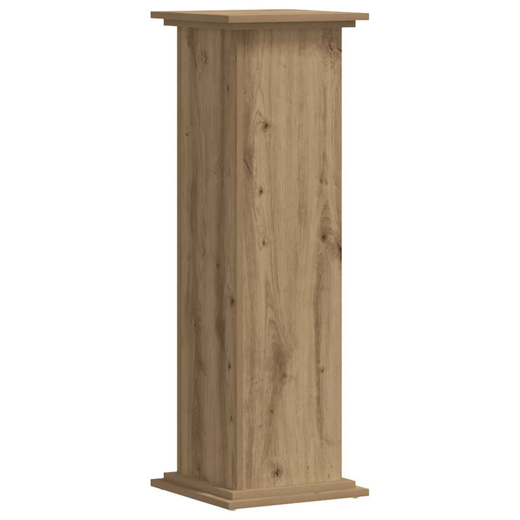 Plant Stand Artisan Oak 33x33x100 cm Engineered Wood