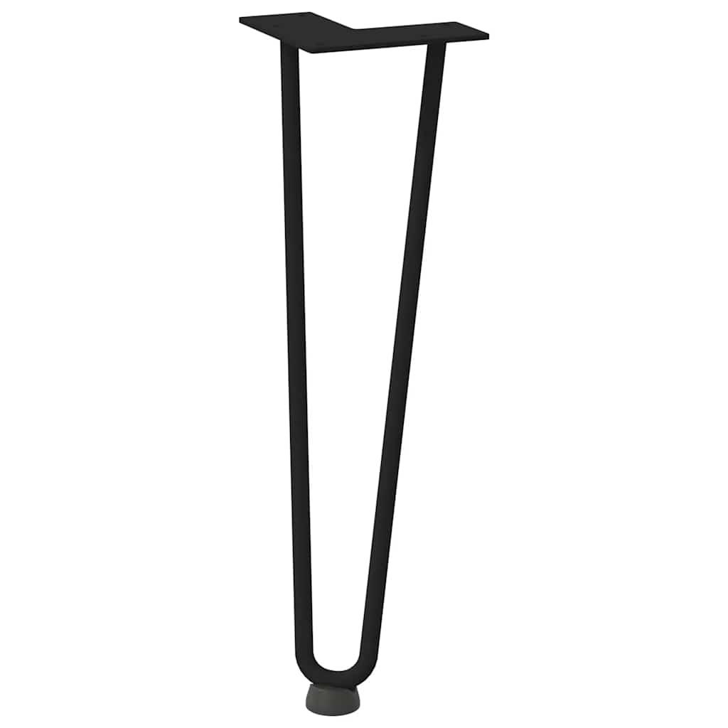 Hairpin Legs for Coffee Table 4 pcs Black 42 cm Solid Steel