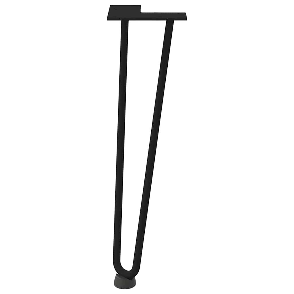 Hairpin Legs for Coffee Table 4 pcs Black 42 cm Solid Steel