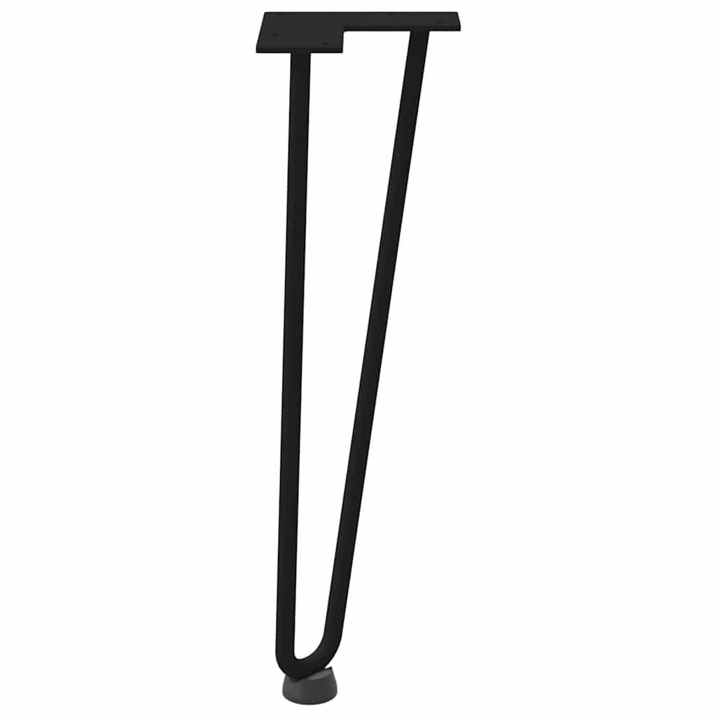 Hairpin Legs for Coffee Table 4 pcs Black 42 cm Solid Steel