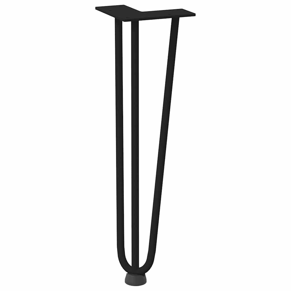 Hairpin Legs for Coffee Table 4 pcs Black 42 cm Solid Steel